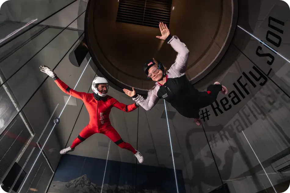 Indoor skydiving at RealFly