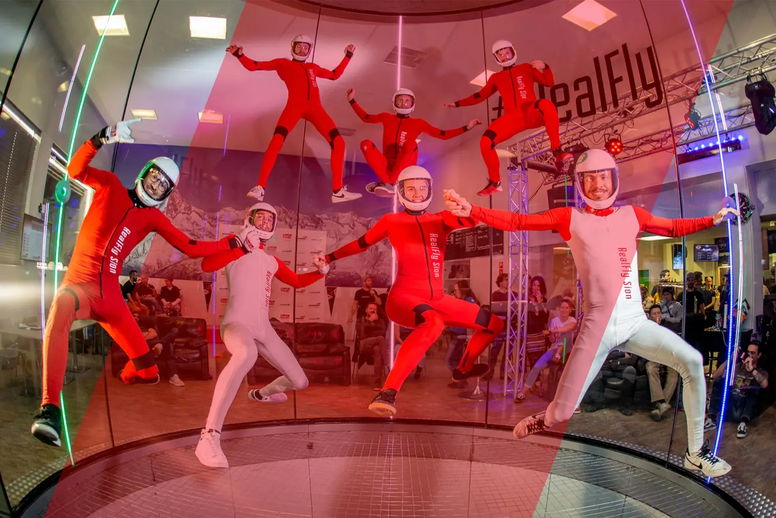 Parachutistes & ProFlyers — Le WindTunnel, la solution idéale pour progresser, RealFly Sion